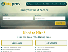 Tablet Screenshot of hiringpros.ca